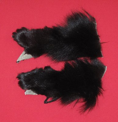 Picture of this lot Tanned Black Bear Feet