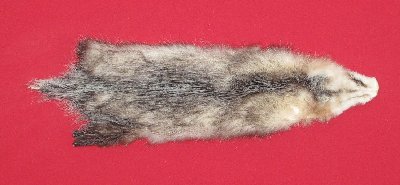 Picture of this lot Tanned Opossum Hides, Furs, Pelts, Skins