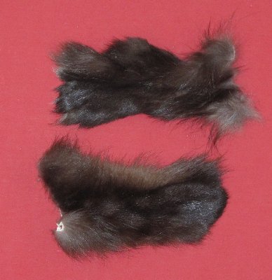 Picture of this lot Tanned Wolf Heads, Feet, Tails, Pieces